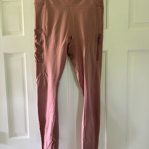 Fabletics Motion365 Mauve Leggings, multiple pockets, size Medium